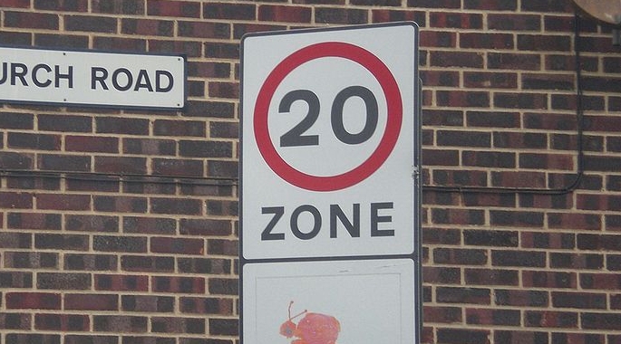 20mph sign