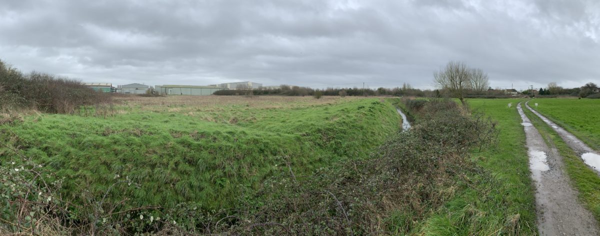 Highbridge field next to Lakeside which is earmarked for 110 new homes