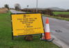 Roadworks between Berrow and Brent Knoll