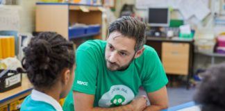 NSPCC Schools Service in Somerset The children and adults pictured are models. Credit Tom Hull
