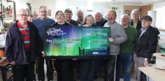 Burnham and Highbridge Mens Shed cheque presentation