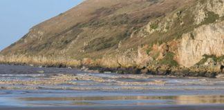 brean down cliffs