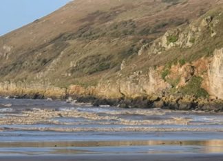 brean down cliffs