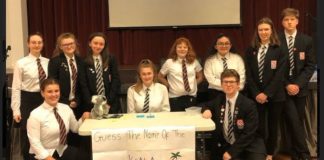 Fundraising Burnham and Highbridge King Alfred School students