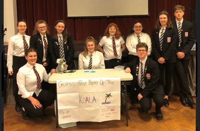 Fundraising Burnham and Highbridge King Alfred School students