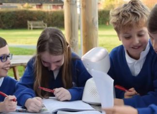 Robots in classroom