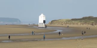 Busy beaches