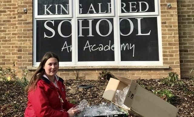 King Alfred School donates science goggles to Musgrove Park Hospital to help Coronavirus efforts