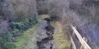 England Coast Path closed in Somerset due to a landslip