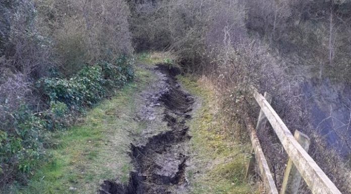 England Coast Path closed in Somerset due to a landslip