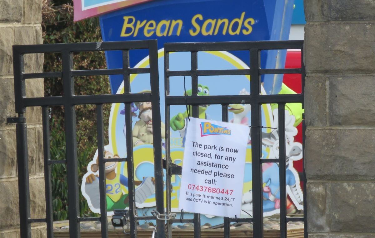 Brean Pontins closed due to Coronavirus