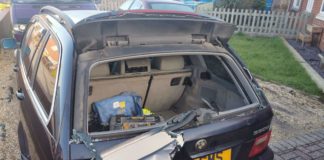 Tools stolen from car in smash and grab theft in Burnham-On-Sea