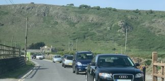 Parking at Brean Down on April 25th 2020