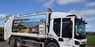 Somerset Waste Partnership new multi-coloured trucks take to streets of Burnham-On-Sea