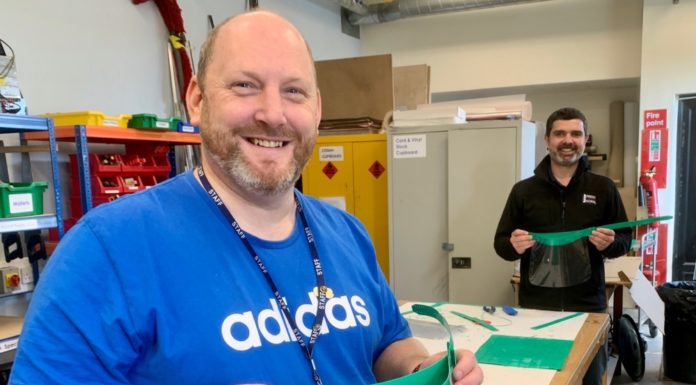 Local school make 50 face masks for Highbridge Medical Centre