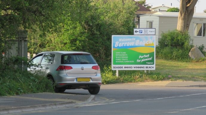 Berrow beach entry road