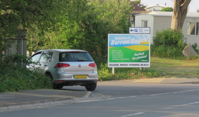 Berrow beach entry road