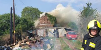 Burnham-On-Sea fire crews at blaze in Bason Bridge