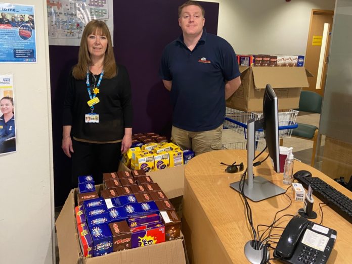 Burnham-On-Sea's Home Farm holiday park delivers Easter eggs to Weston Hospital NHS staff