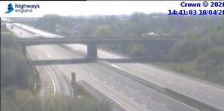 M5 at Burnham-On-Sea quiet on Good Friday