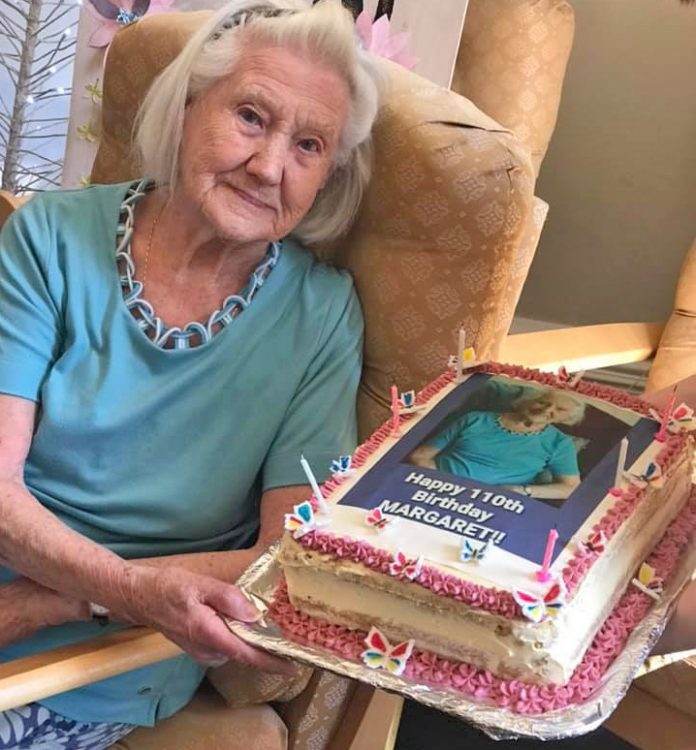 Burnham-On-Sea 110th birthday Margaret Reed