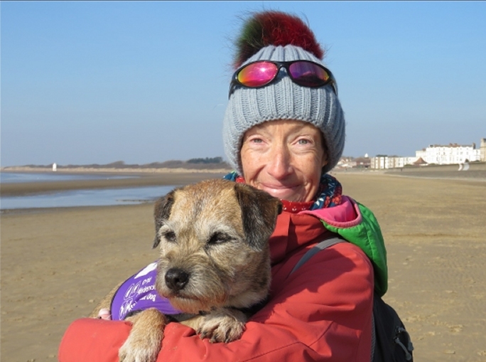 Burnham-On-Sea dog owner Vanessa Holbrow - Ness Holbrow – with Sir Jack Spratticus