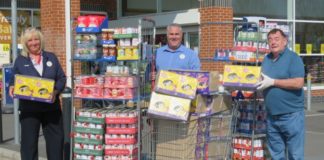 Burnham and Highbridge Foodbank donation