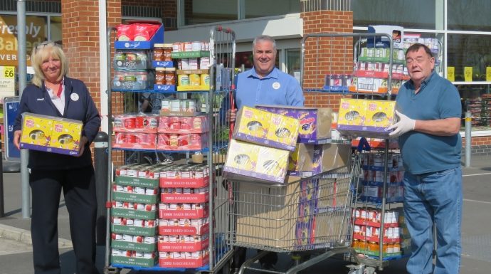 Burnham and Highbridge Foodbank donation