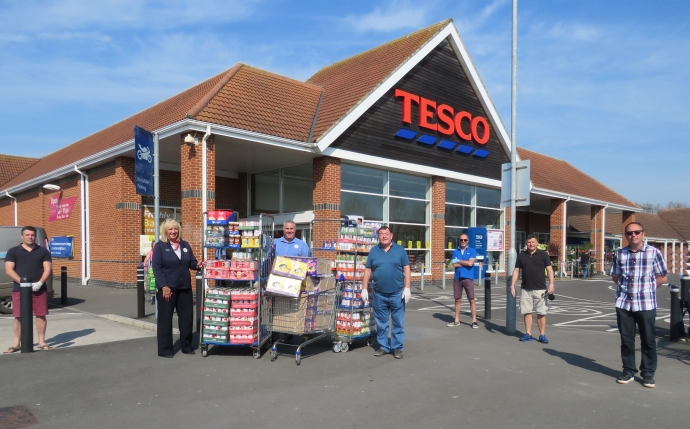 Burnham and Highbridge Foodbank donation