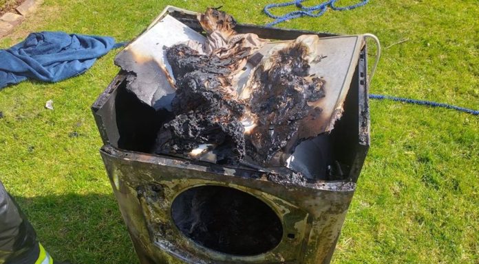 Tumble dryer fire Burnham-On-Sea