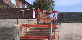 Burnham-On-Sea beach path closed