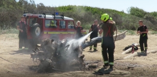 Burnham-On-Sea fire crews called to small beach fire at Berrow
