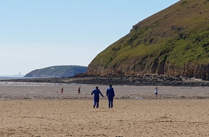 Burnham-On-Sea Coastguard on Brean beach