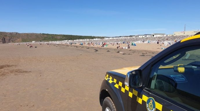 Burnham-On-Sea Coastguard on Brean beach