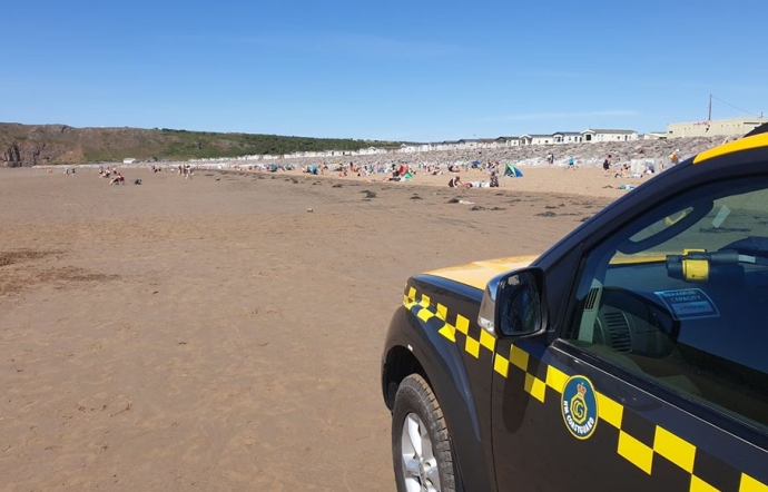 Burnham-On-Sea Coastguard on Brean beach