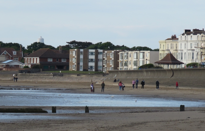 Burnham-On-Sea beach on May 13, 2020