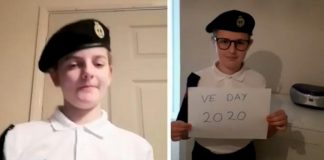 Burnham Sea Cadets in VE Day tribute song
