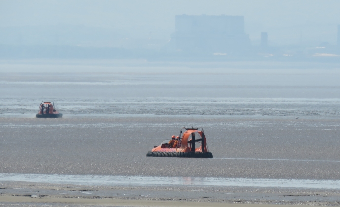 Berrow beach call-out for hovecraft and Burnham Coastguards