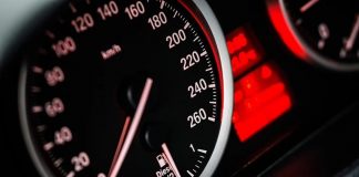 Speeding car