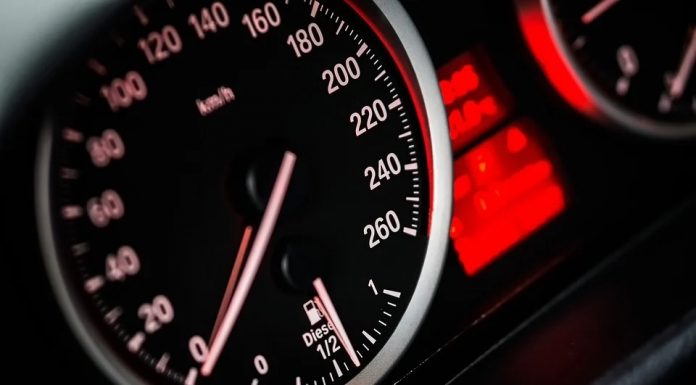 Speeding car