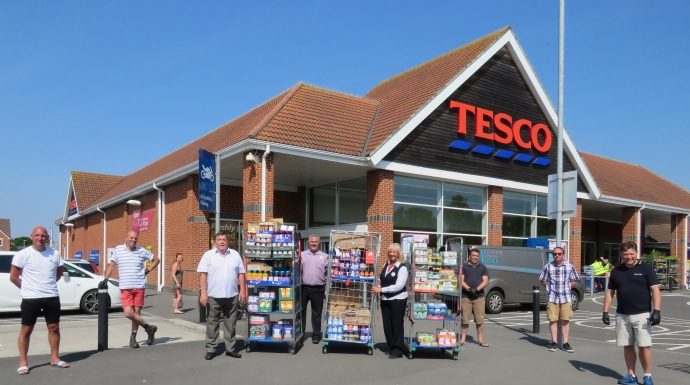 Burnham-On-Sea Foodbank donation