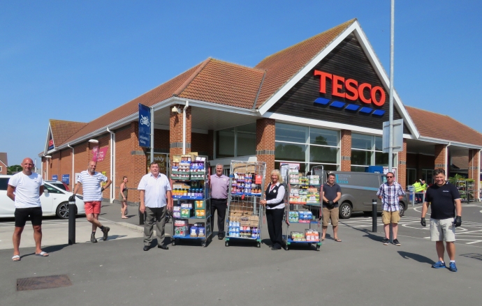 Burnham-On-Sea Foodbank donation