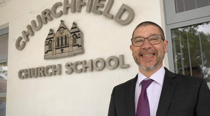 Ross Minton, Headteacher at Churchfield Church School in Highbridge