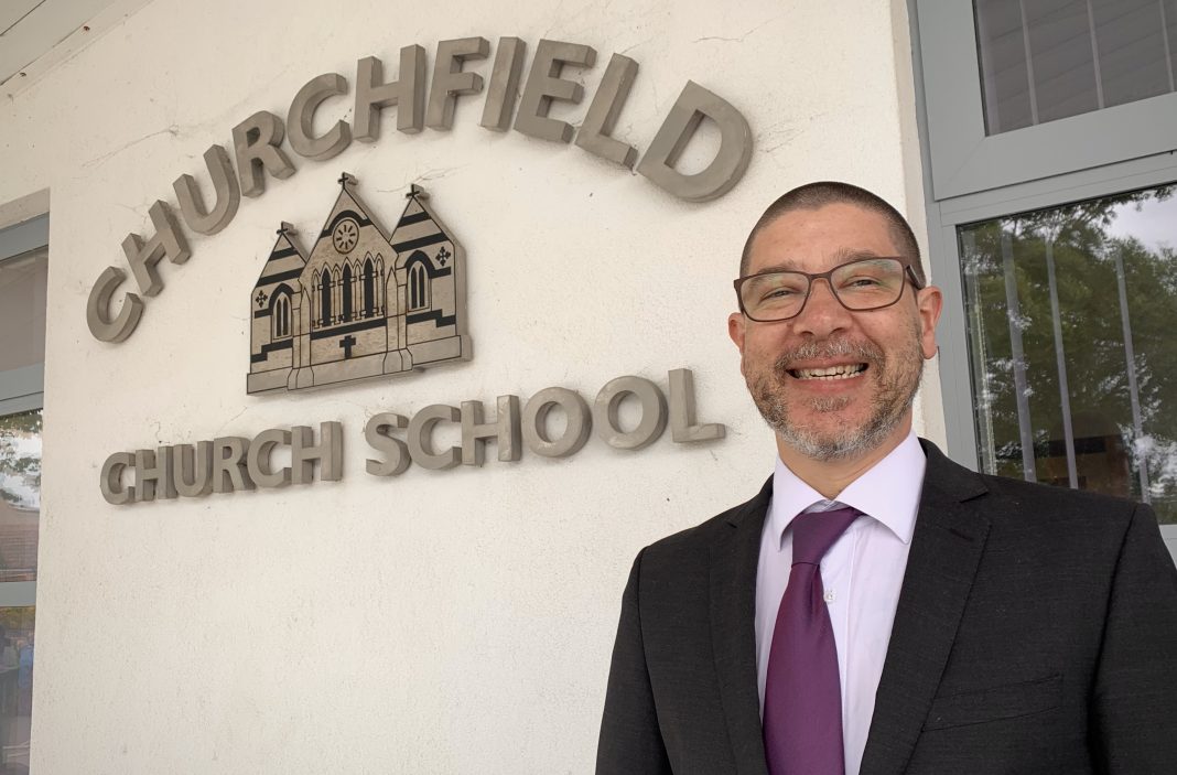 Ross Minton, Headteacher at Churchfield Church School in Highbridge