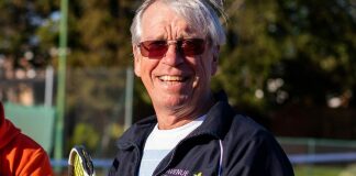 Burnham-On-Sea Avenue Tennis club manager and coach Barry Ramsden
