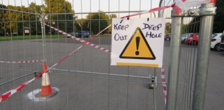 Apex Park sink hole