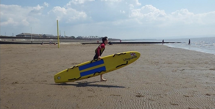 Burnham-On-Sea RNLI lifeguards