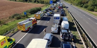 M5 crash in September 2018