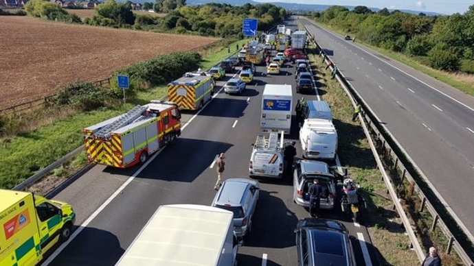 M5 crash in September 2018