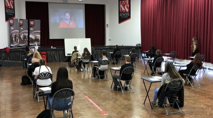 Pupils head back to Highbridge's King Alfred School for socially distanced lessons